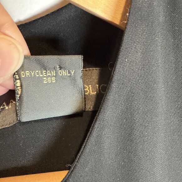 Banana Republic Black Silk Maxi Dress Women's Size 10 - Picture 12 of 16